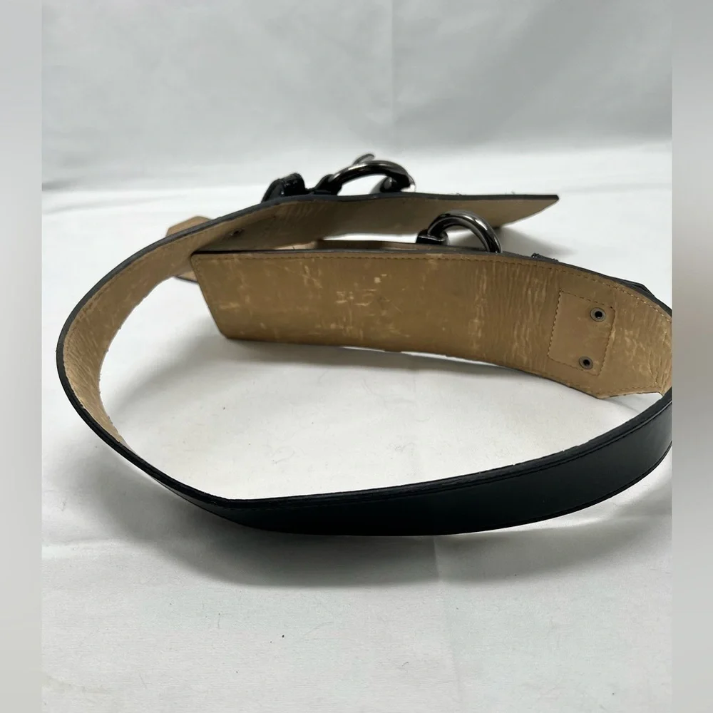 W by Worth wide double buckle belt